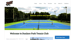 Desktop Screenshot of dunlacetennis.com