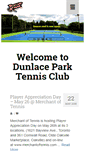 Mobile Screenshot of dunlacetennis.com